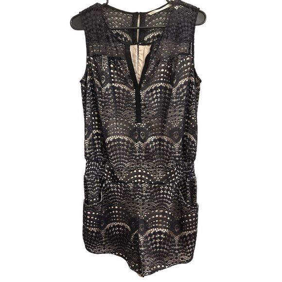 Twelfth Street by Cynthia Vincent Lace Romper S Silk Trim MSRP $398 - Picture 3 of 14